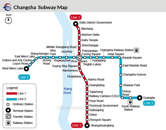 Changsha metro map