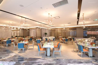 Hotel buffet area